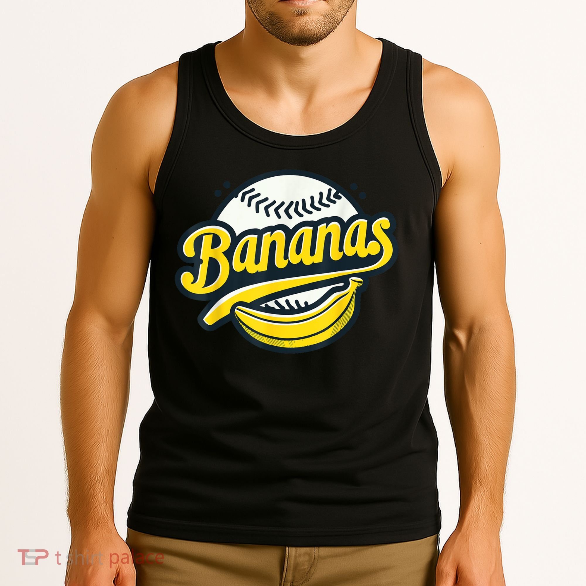 Banana Baseball Lover Cool Game Kawaii Tank Top