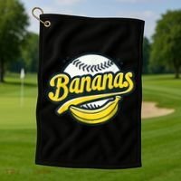 Banana Baseball Lover Cool Game Kawaii Golf Towel thumb 1