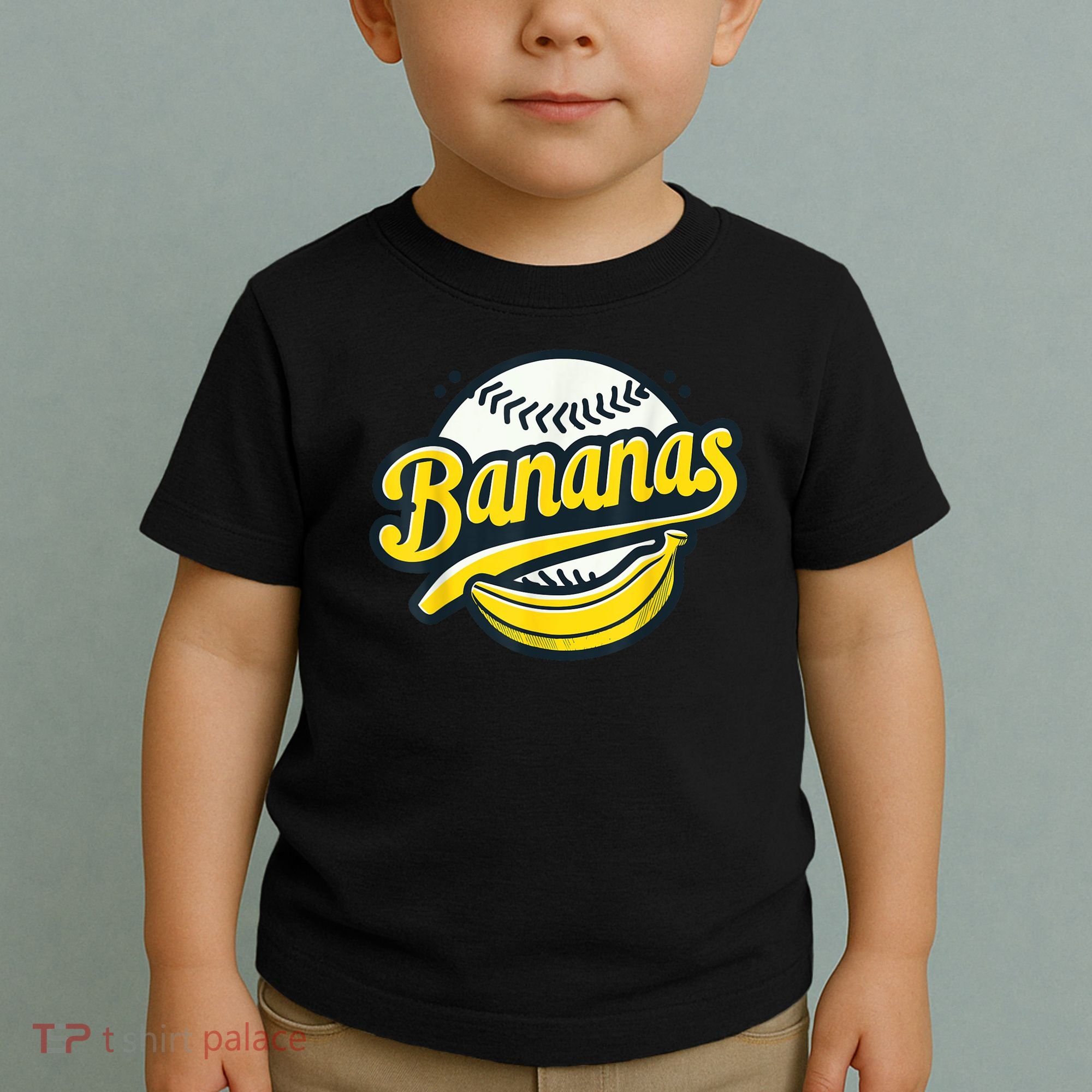 Banana Baseball Lover Cool Game Kawaii Toddler T-Shirt