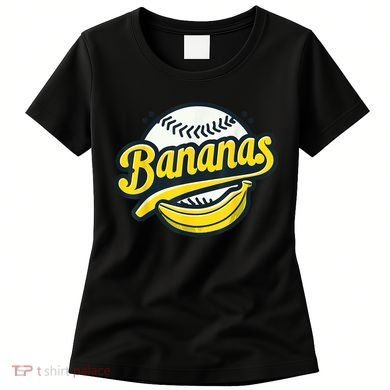 Banana Baseball Lover Cool Game Kawaii Women's T-Shirt