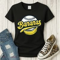 Banana Baseball Lover Cool Game Kawaii Women's T-Shirt thumb 3