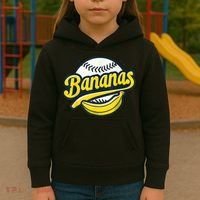 Banana Baseball Lover Cool Game Kawaii Kids Hoodie thumb 3
