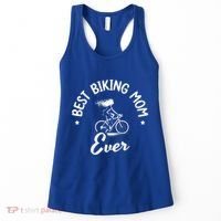 Best Biking Mom Ever Mtb Mountain Bike Cycling Cyclist Funny Gift Women's Tank Top thumb 0