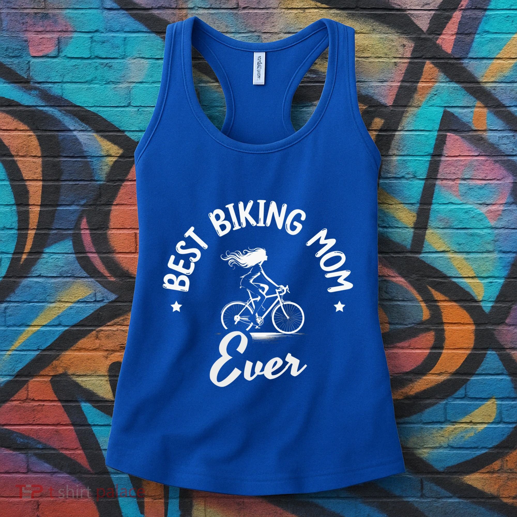Best Biking Mom Ever Mtb Mountain Bike Cycling Cyclist Funny Gift Women's Tank Top