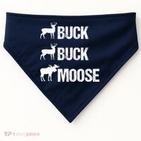 Buck Buck Moose Funny Moose Buck Hunting USA-Made Doggie Bandana thumb 0