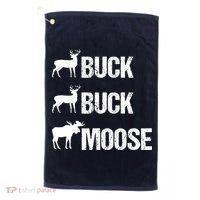 Buck Buck Moose Funny Moose Buck Hunting Golf Towel thumb 0