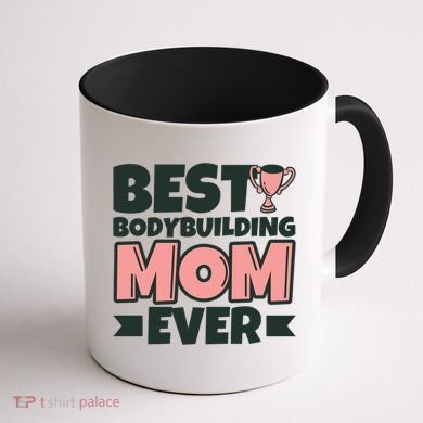 Best Bodybuilding Mom Ever Mother Funny Gift Coffee Mug back