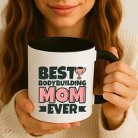 Best Bodybuilding Mom Ever Mother Funny Gift Coffee Mug thumb 3