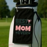Best Bodybuilding Mom Ever Mother Funny Gift Golf Towel thumb 2