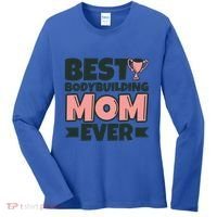 Best Bodybuilding Mom Ever Mother Funny Gift Women's Long Sleeve Shirt thumb 0