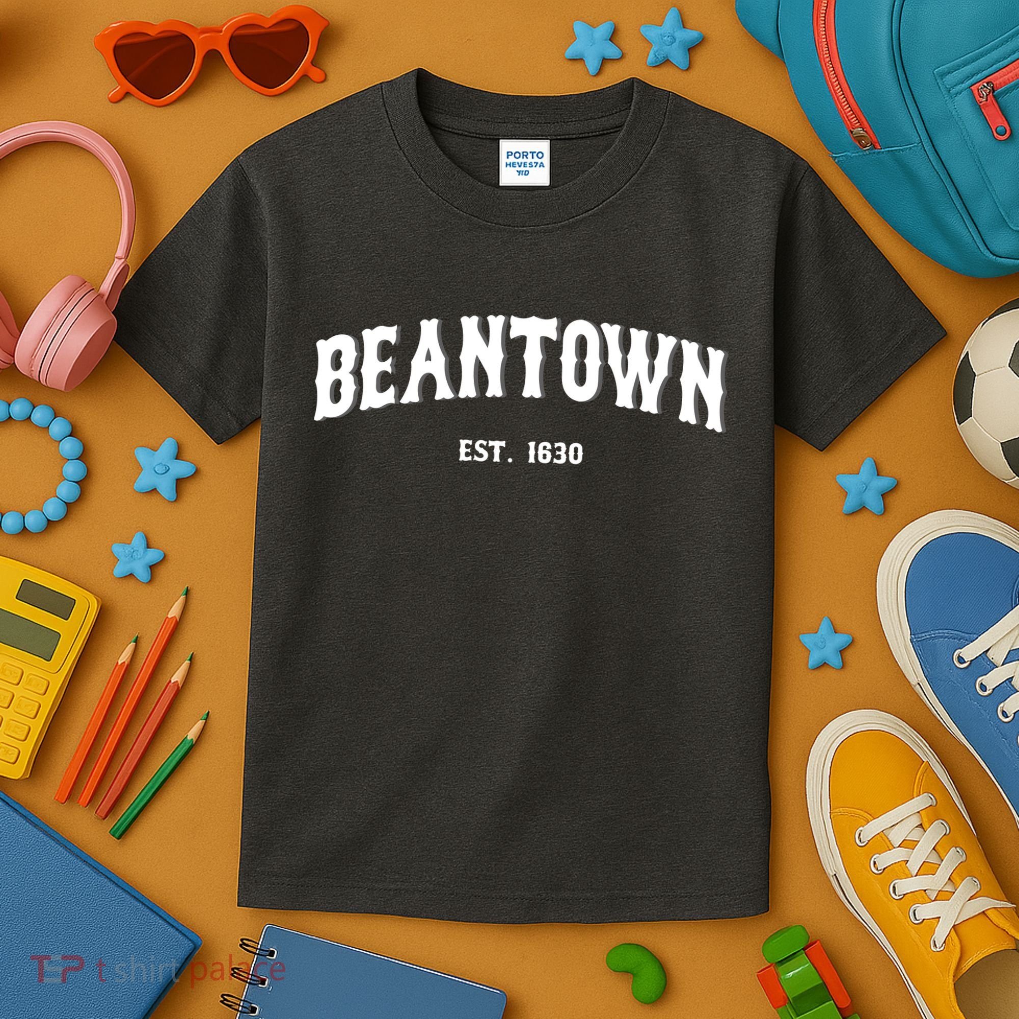 Beantown Boston Massachusetts Baked Beans New England Kids T-Shirt