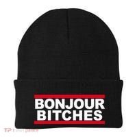 Bonjour Bitches Meaningful Gift Beanie thumb 0