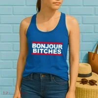 Bonjour Bitches Meaningful Gift Women's Tank Top thumb 2