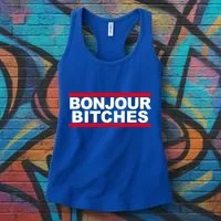 Bonjour Bitches Meaningful Gift Women's Tank Top thumb 3