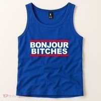 Bonjour Bitches Meaningful Gift Tank Top thumb 2