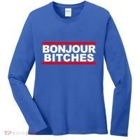 Bonjour Bitches Meaningful Gift Women's Long Sleeve Shirt thumb 0