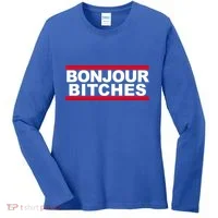 Bonjour Bitches Meaningful Gift Women's Long Sleeve Shirt thumb 0