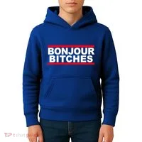 Bonjour Bitches Meaningful Gift Kids Hoodie thumb 4