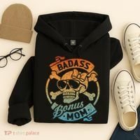 Badass Bonus Mom Stepmom Stepmother MotherS Day Hoodie thumb 4