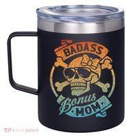 Badass Bonus Mom Stepmom Stepmother MotherS Day 12oz Stainless Steel Coffee Mug thumb 2