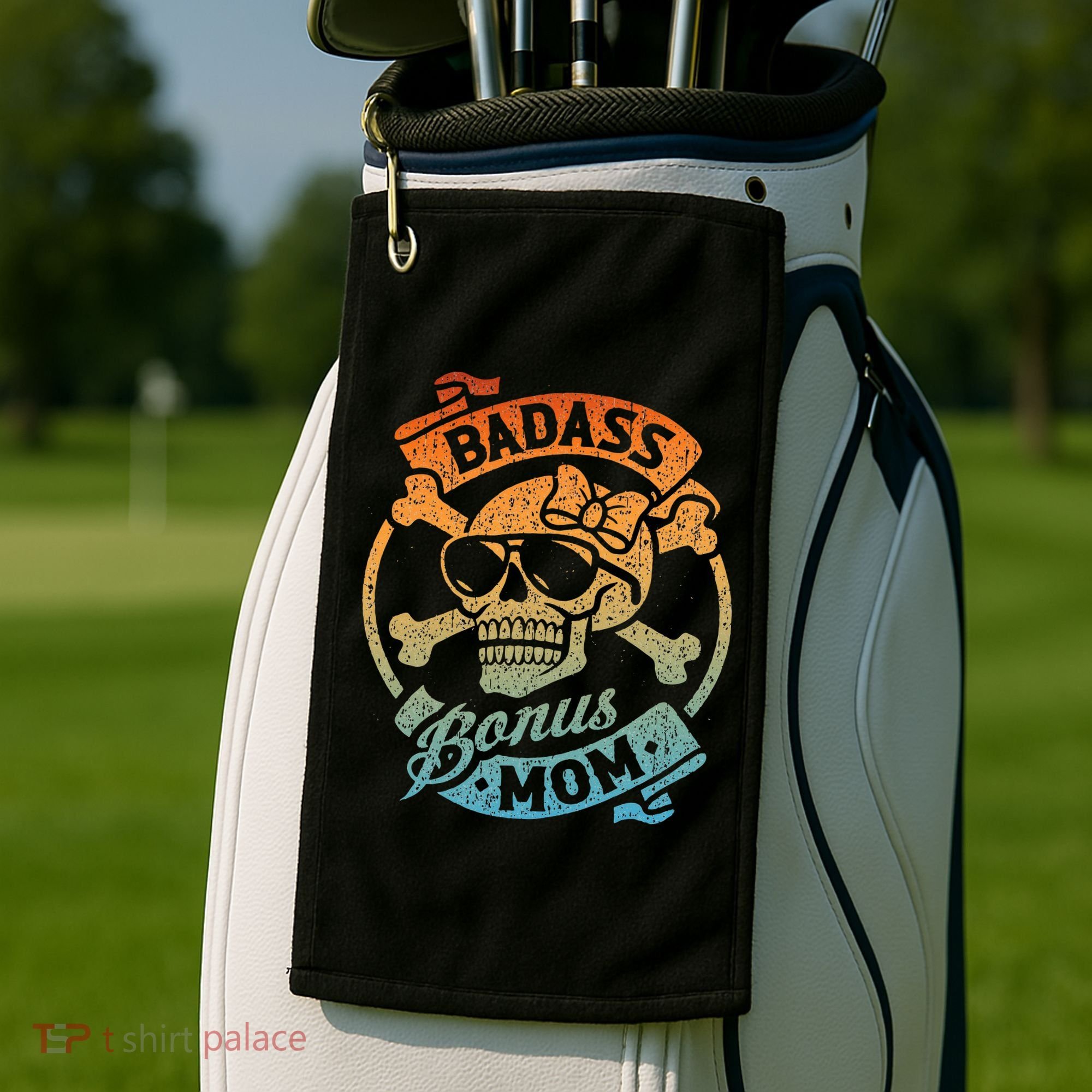 Badass Bonus Mom Stepmom Stepmother MotherS Day Golf Towel