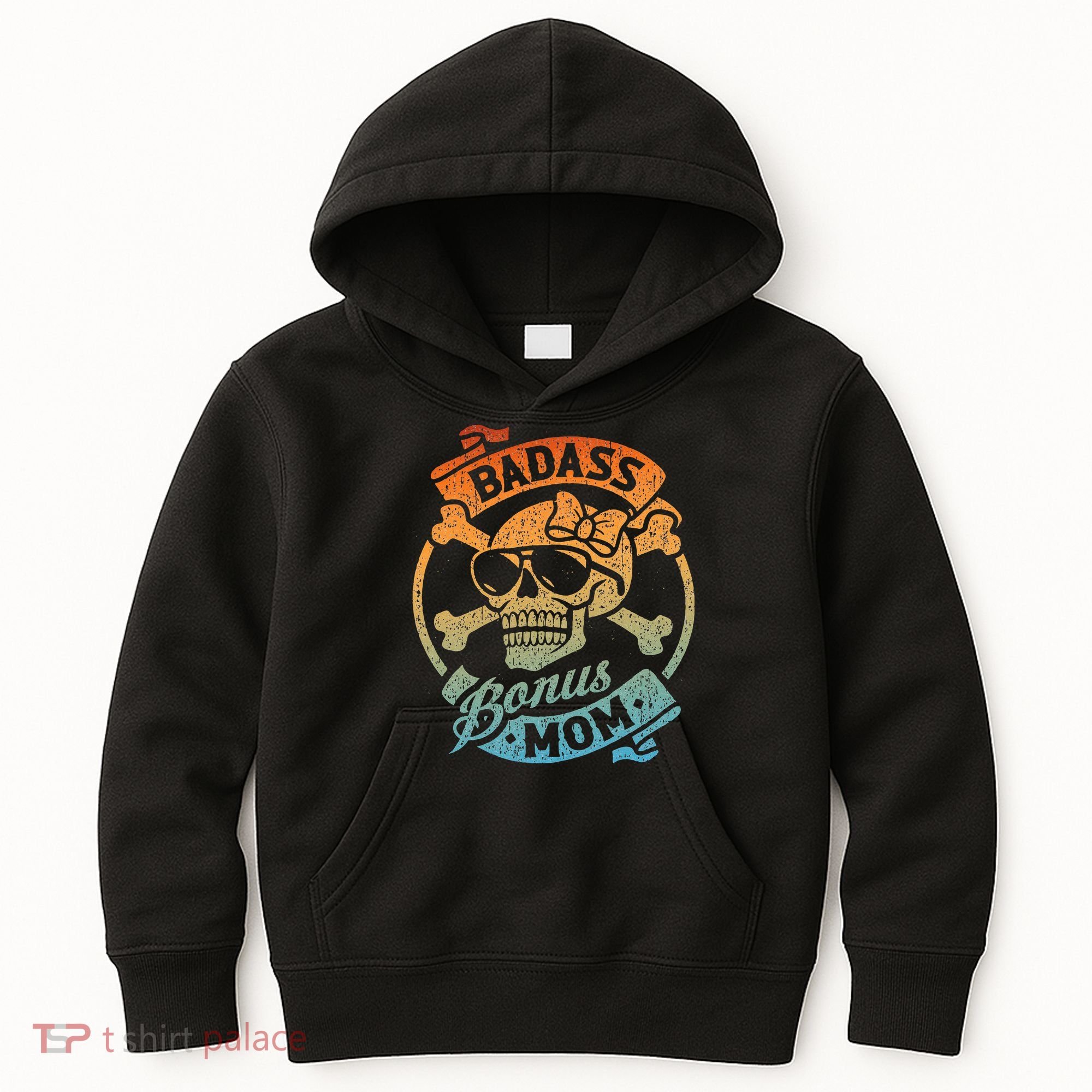 Badass Bonus Mom Stepmom Stepmother MotherS Day Kids Hoodie