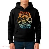 Badass Bonus Mom Stepmom Stepmother MotherS Day Kids Hoodie thumb 4