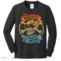 Badass Bonus Mom Stepmom Stepmother MotherS Day Kids Long Sleeve Shirt thumb 0