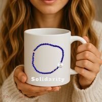 Blue Bracelet Movement Solidarity Trend Women Rights 4b Coffee Mug thumb 3