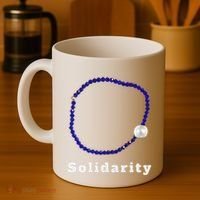 Blue Bracelet Movement Solidarity Trend Women Rights 4b Coffee Mug thumb 4
