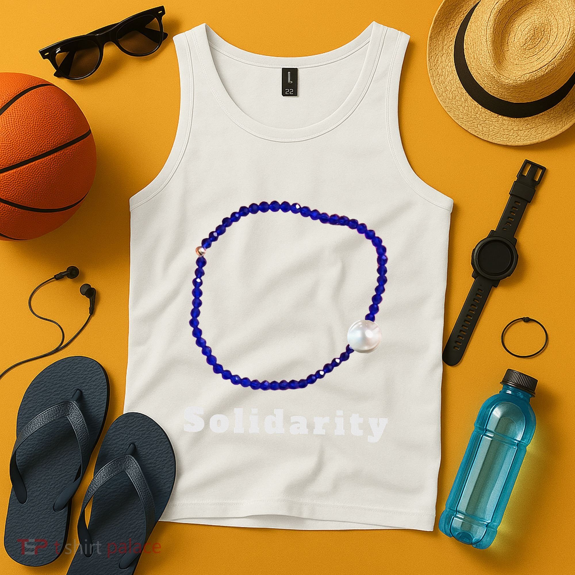 Blue Bracelet Movement Solidarity Trend Women Rights 4b Tank Top