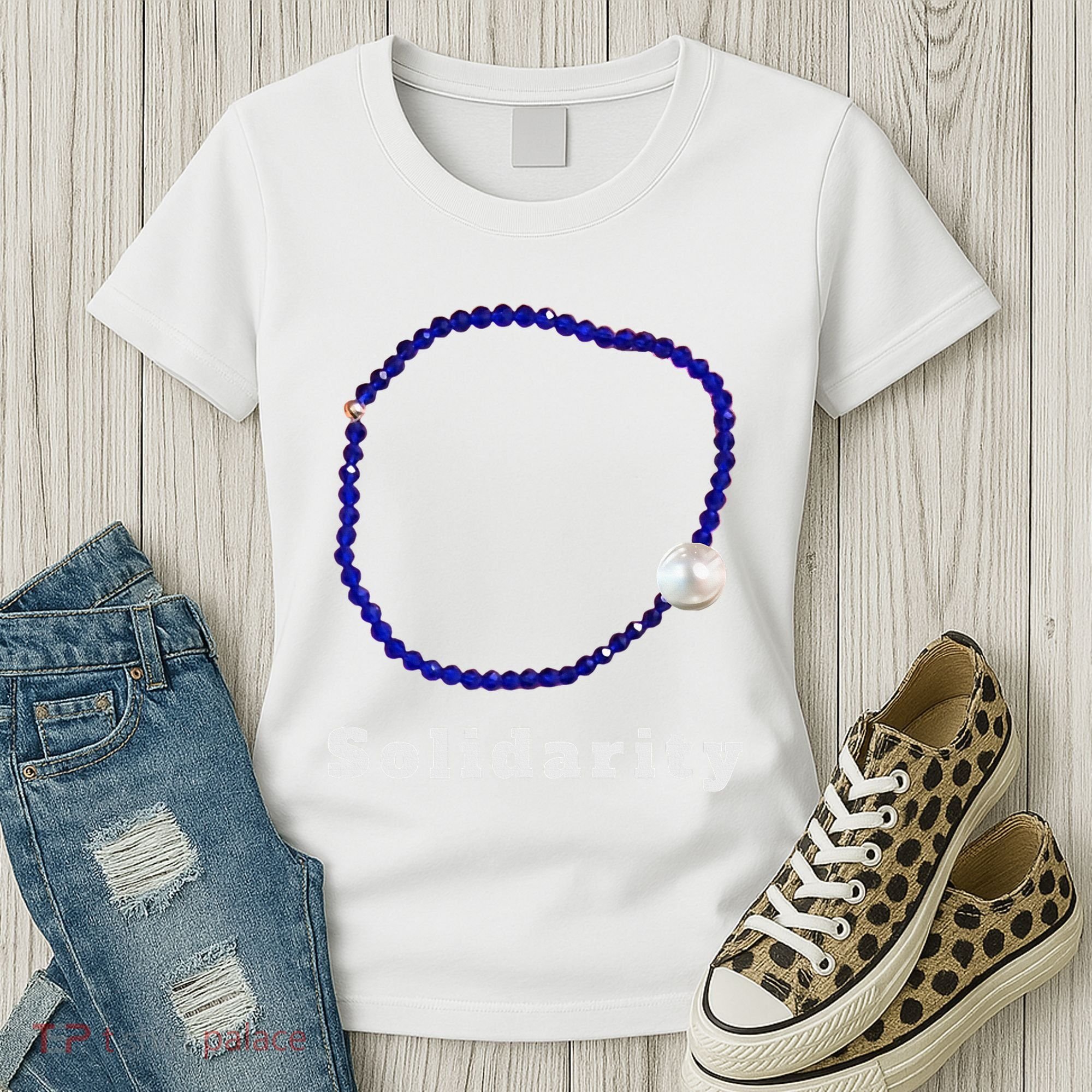 Blue Bracelet Movement Solidarity Trend Women Rights 4b Women's T-Shirt