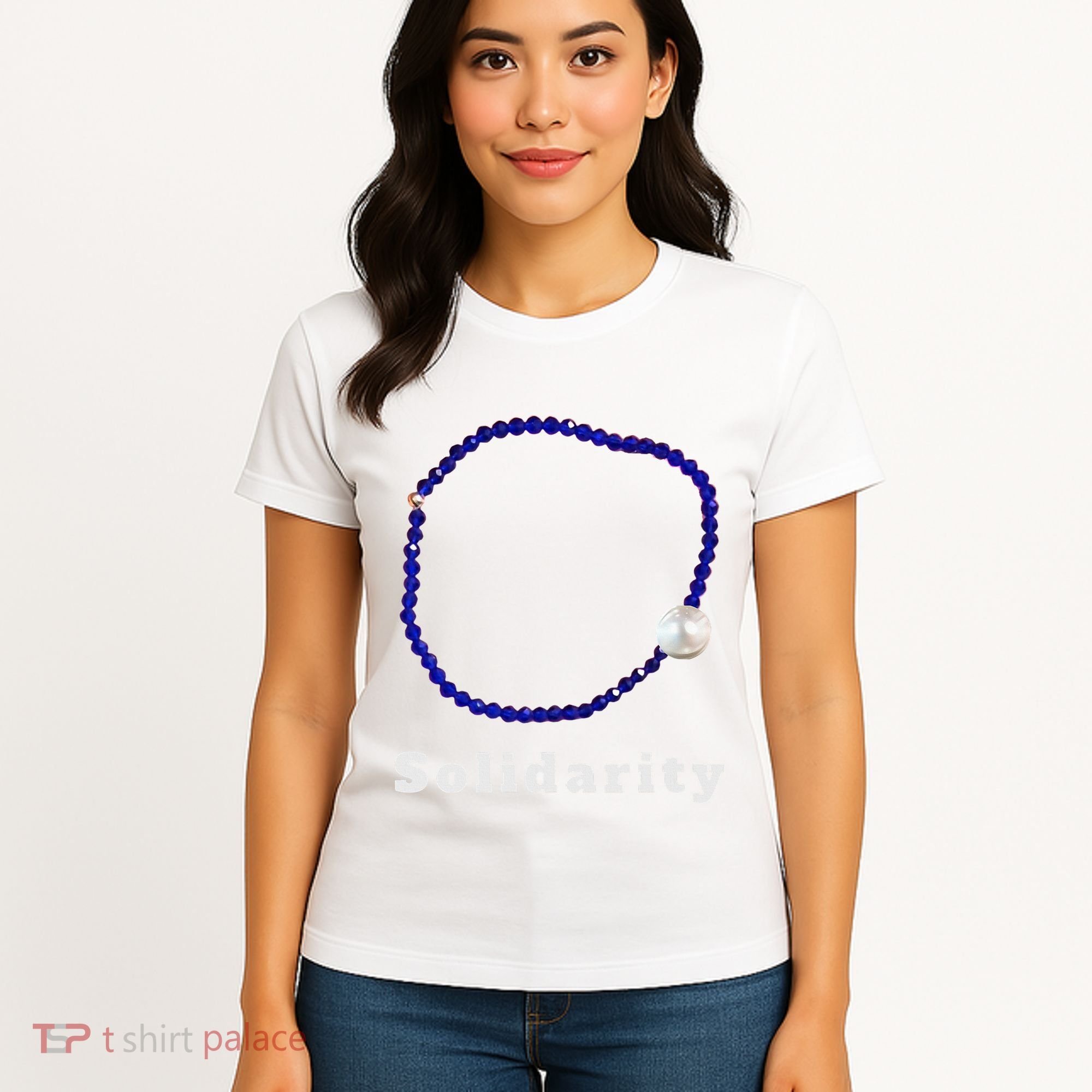 Blue Bracelet Movement Solidarity Trend Women Rights 4b Women's T-Shirt