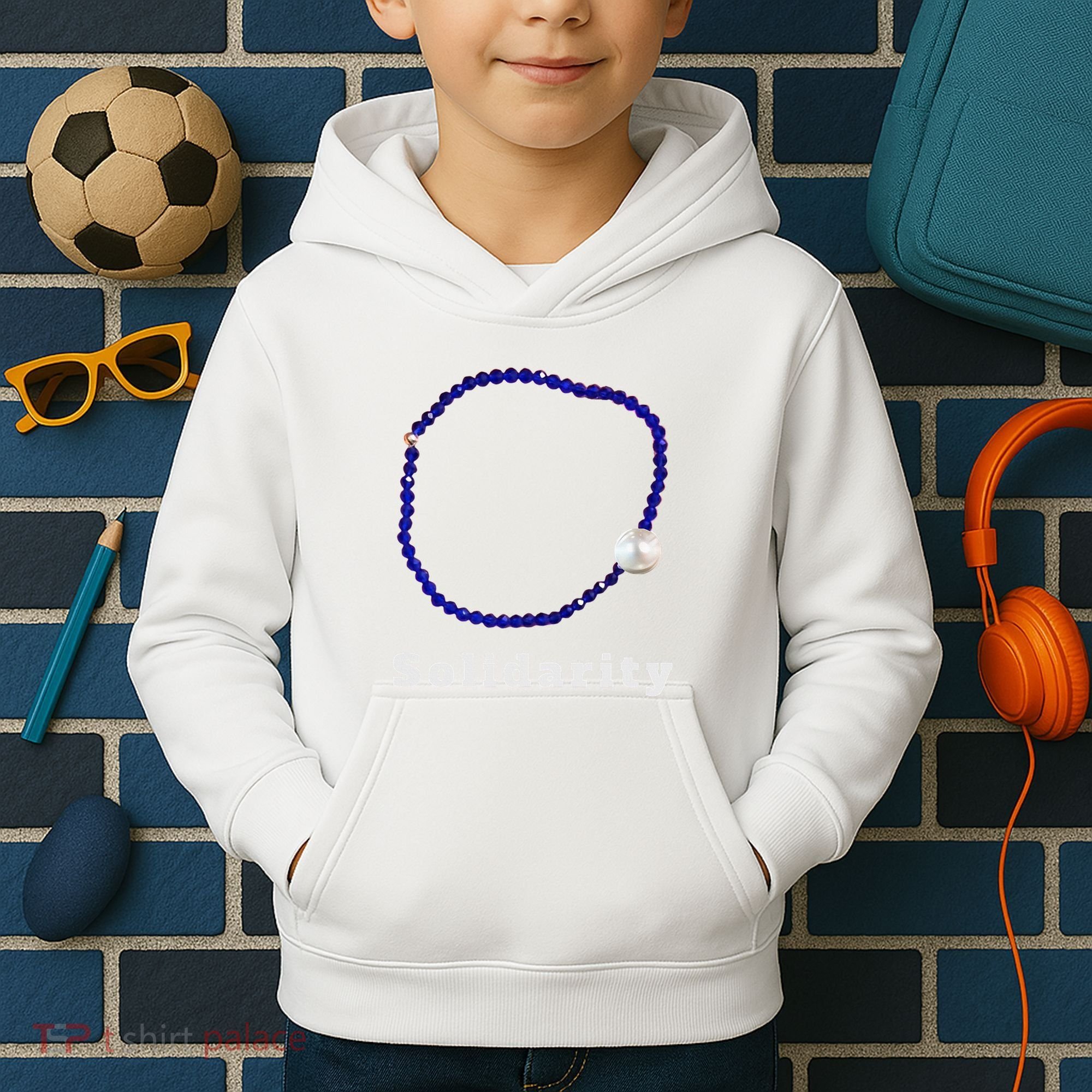 Blue Bracelet Movement Solidarity Trend Women Rights 4b Kids Hoodie