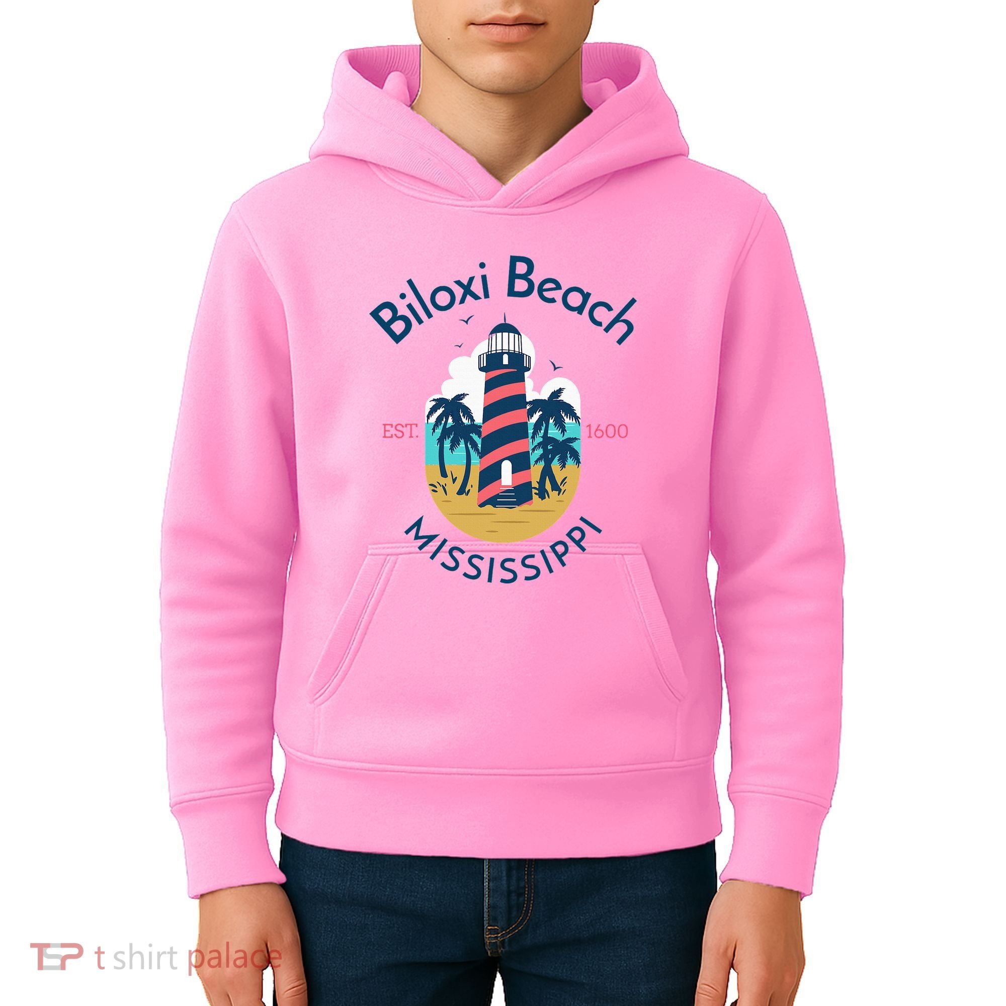 Biloxi Beach Mississippi Kids Hoodie