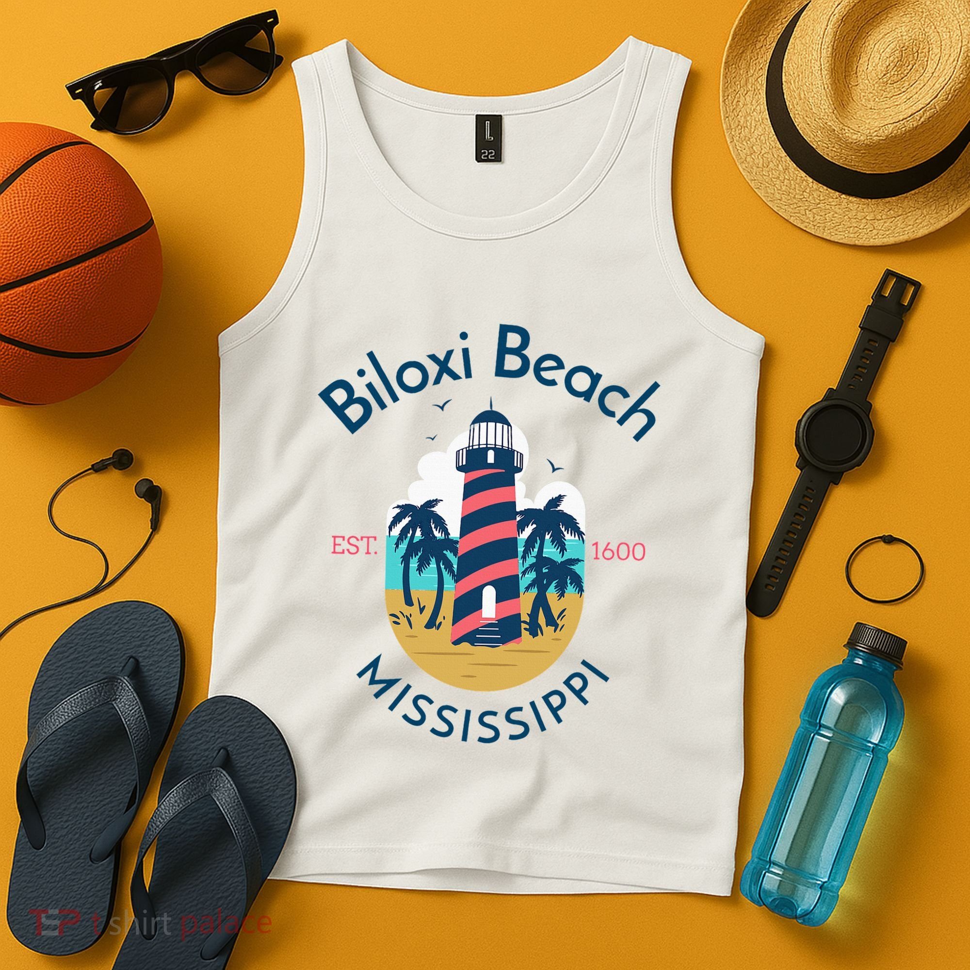 Biloxi Beach Mississippi Tank Top