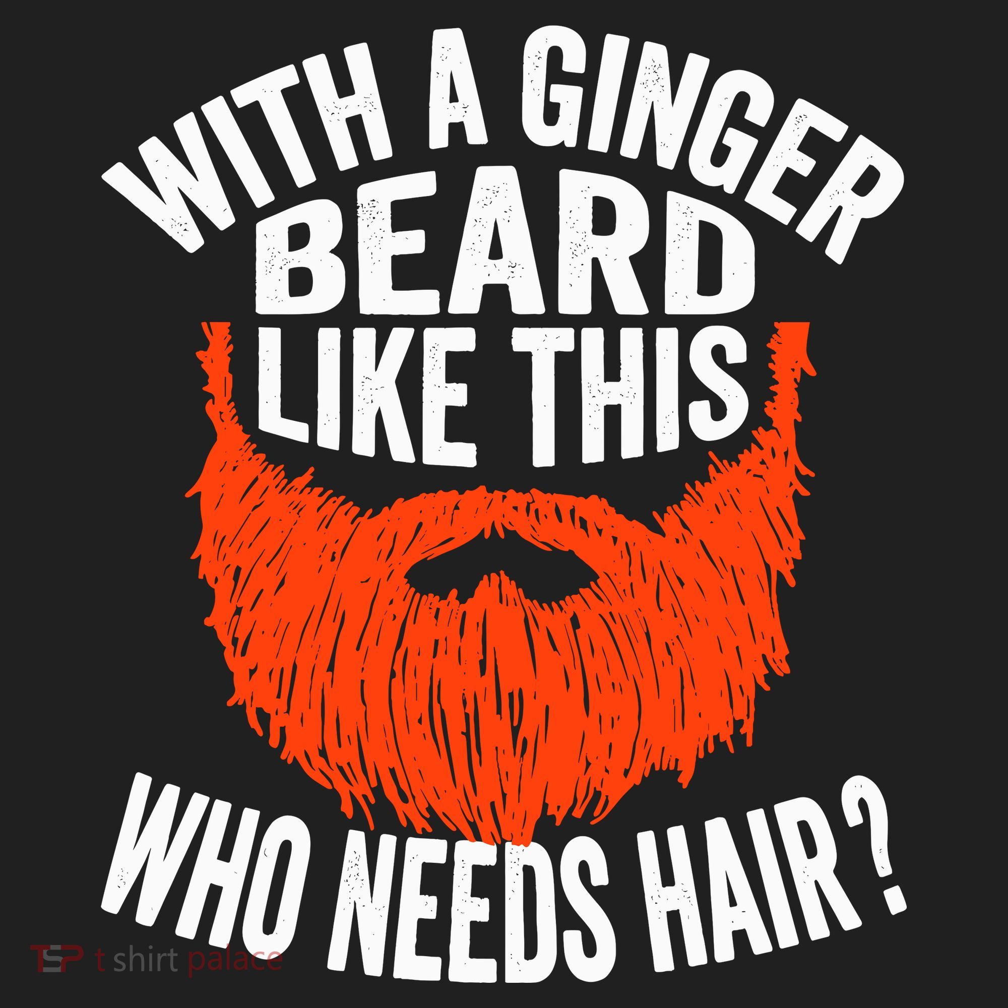 Bearded Bald Man Ginger Beard Funny Sarcastic Saying Tumbler