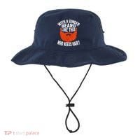 Bearded Bald Man Ginger Beard Funny Sarcastic Saying Bucket Hat thumb 0