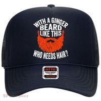 Bearded Bald Man Ginger Beard Funny Sarcastic Saying Hat thumb 0