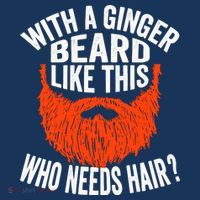 Bearded Bald Man Ginger Beard Funny Sarcastic Saying Visor thumb 3