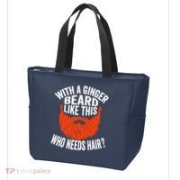 Bearded Bald Man Ginger Beard Funny Sarcastic Saying Tote Bag thumb 3