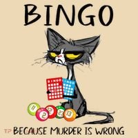 Bingo Because Murder Is Wrong Bingo Cat Tote Bag thumb 4