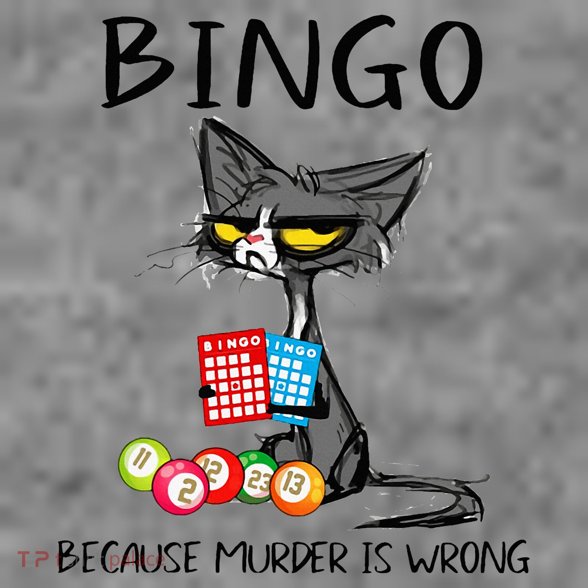 Bingo Because Murder Is Wrong Bingo Cat Toddler Hoodie
