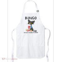 Bingo Because Murder Is Wrong Bingo Cat Apron thumb 0