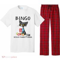 Bingo Because Murder Is Wrong Bingo Cat Pajama Set thumb 0