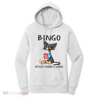 Bingo Because Murder Is Wrong Bingo Cat Women's Hoodie thumb 0