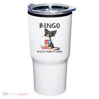 Bingo Because Murder Is Wrong Bingo Cat Tumbler thumb 0