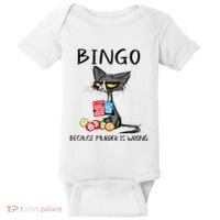 Bingo Because Murder Is Wrong Bingo Cat Baby Bodysuit thumb 0