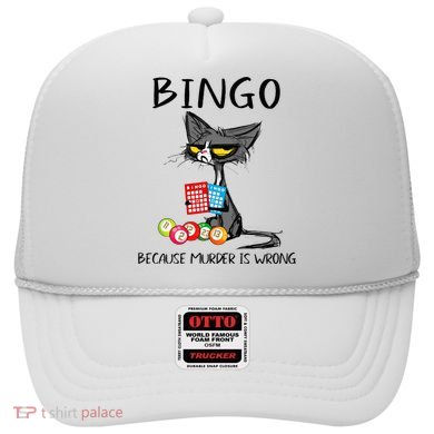 Bingo Because Murder Is Wrong Bingo Cat Hat