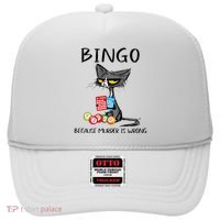 Bingo Because Murder Is Wrong Bingo Cat Hat thumb 0